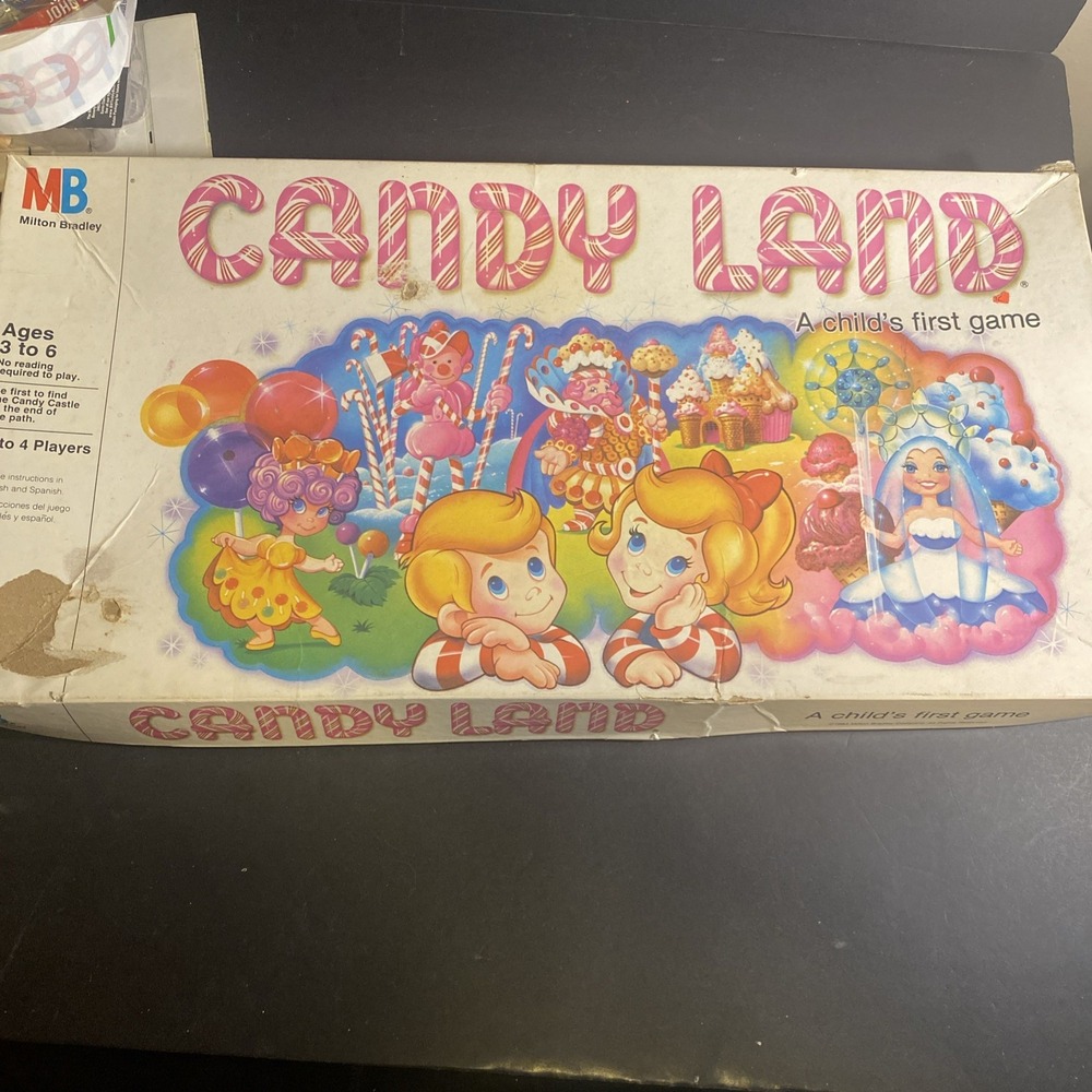 Candy Land Board Game 1984 COMPLETE Kids Milton Bradley USA